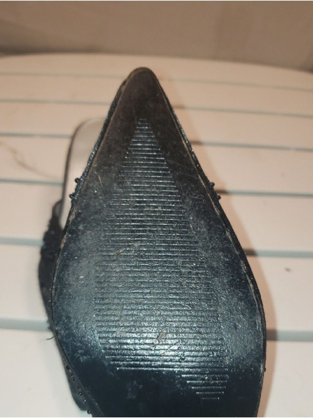 Amanda Smith Black Beaded Pointed Mules - 7 - Picture 5 of 8